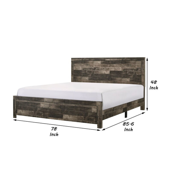 Evie Solid Wood Platform Bed King Size