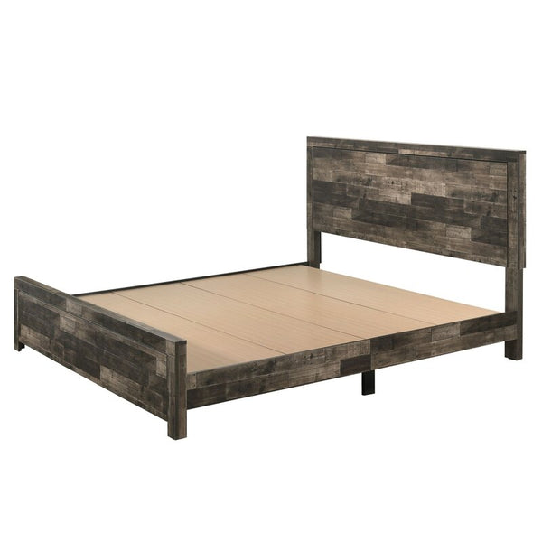 Evie Solid Wood Platform Bed King Size