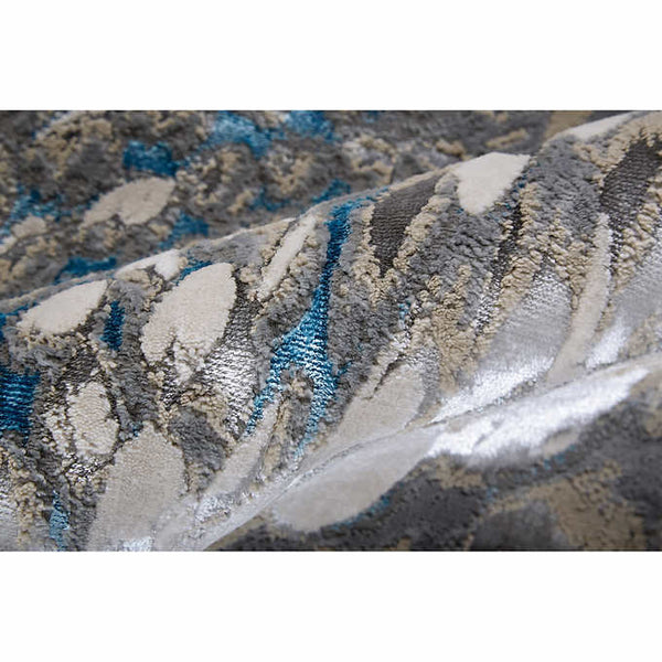 Feizy Jewel Area Rug Blue-Silver   7' x 10'  (240 cm x 300 cm)