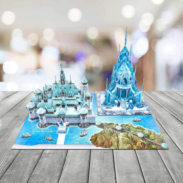 Frozen 2  Arendelle & Ice Castle 343 Piece 3D Puzzle Set