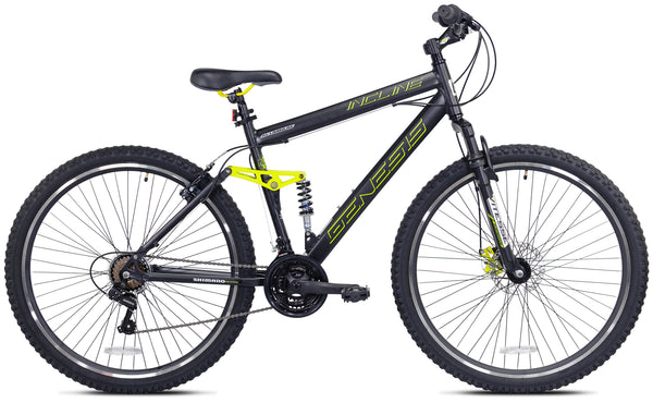 Genesis 29 Inches Incline Men's Mountain Bike, Black-Yellow