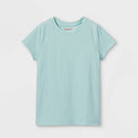 Girls' Sparkle Short Sleeve T-Shirt Mint - L