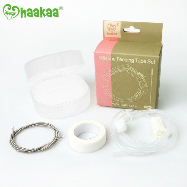 Silicone feeding tube set