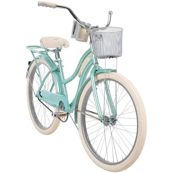 Huffy 26 In. Nel Lusso Women's Classic Beach Cruiser Bike, Mint Green