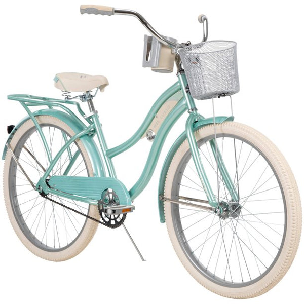 Huffy 26 In. Nel Lusso Women s Classic Beach Cruiser Bike Mint Green US2DK