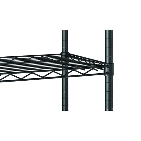 Hyper Tough 4 Tier Wire Shelving Unit, Black