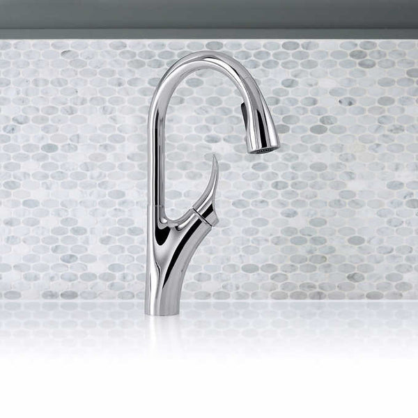 KOHLER Transitional Touchless Kitchen Faucet With Soap Dispenser