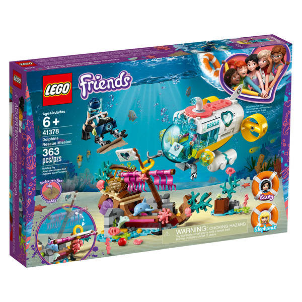 LEGO Friends Dolphins Rescue Mission 41378 Building Toy with Sea Animals for Creative Play (363 pieces)