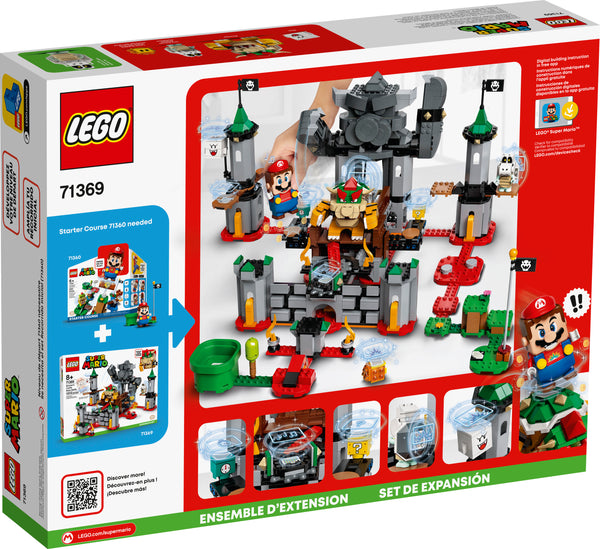 LEGO Super Mario Bowser’s Castle Boss Battle Expansion Set 71369 Building Toy for Kids (1,010 Pieces)