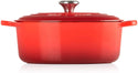 Le Creuset Signature Enamelled Cast Iron Casserole Dish With Lid - Oval 35 cm - 8.9 Litres -Red