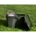 Mainstays 18 Gallon Plastic Storage Bin, Black