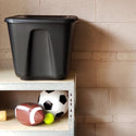 Mainstays 18 Gallon Plastic Storage Bin, Black