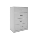 Mainstays Classic 4 Drawer Dresser, Dove Gray