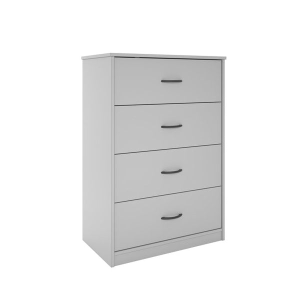 Mainstays Classic 4 Drawer Dresser, Dove Gray