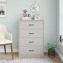 Mainstays Classic 4 Drawer Dresser, Dove Gray