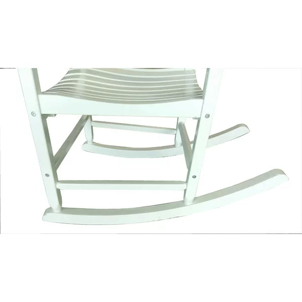 Outdoor Wood Porch Rocking Chair, White