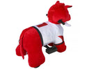 NCAA Arkansas 6V Plush Ride-On, Red