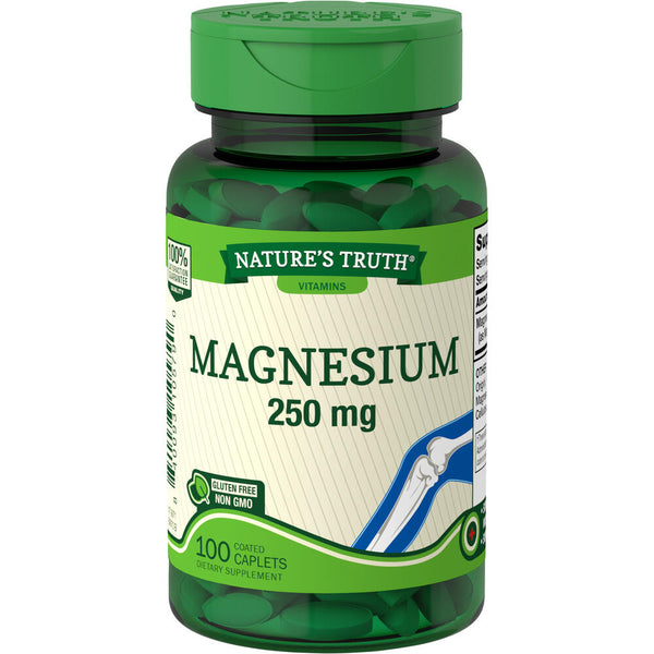 Nature's Truth Magnesium 250 mg Caplets, 100-Count