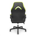 OFM Essentials Collection Racing Style Bonded Leather Gaming Chair, in Green