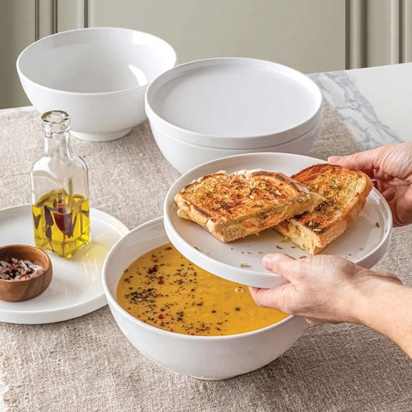 Overandback 6-piece Bowl and Lid/plate Set