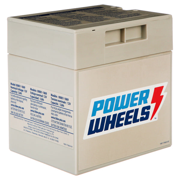 Power Wheels 12-Volt Rechargeable Replacement Battery