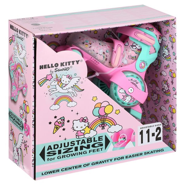 Adjustable Hello Kitty Skate Rollers, US Size 11-2 / EUR 28-33