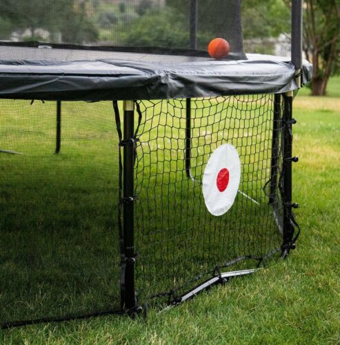 Skywalker Trampolines 16' Deluxe Round Sports Arena Trampoline with Enclosure, Black