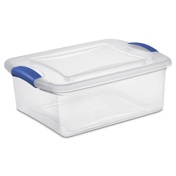 Sterilite 15 Qt. Latch Box Storage, Stadium Blue