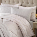 Style Decor 6-piece Comforter and Coverlet Set, Agate Stripe Neutral - Queen