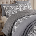 Style Decor 6-piece Comforter and Coverlet Set, Watercolor Jacobean - King