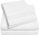 Sweet Home Collection Bed Sheet Set, 4-Pieces, White