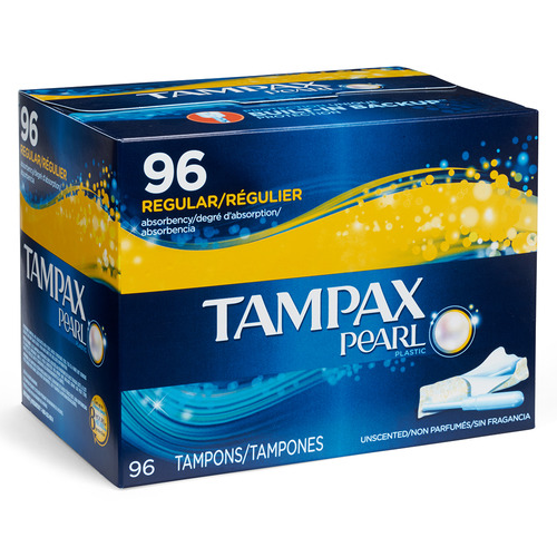 Tampax Pearl Tampons Regular Unscented - 96 Ct