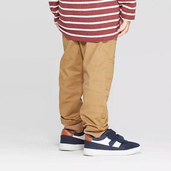 Toddler Boys' Pull-On Pants Light Brown 18 M - Cat & Jack