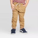 Toddler Boys' Pull-On Pants Light Brown 18 M - Cat & Jack