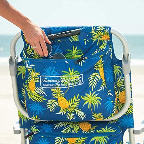 Backpack Cooler Chair with Storage Pouch and Towel Bar