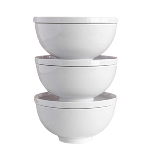 Overandback 6-piece Bowl and Lid/plate Set