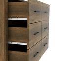 Walter 6 Drawers Double Dresser Knotty Oak