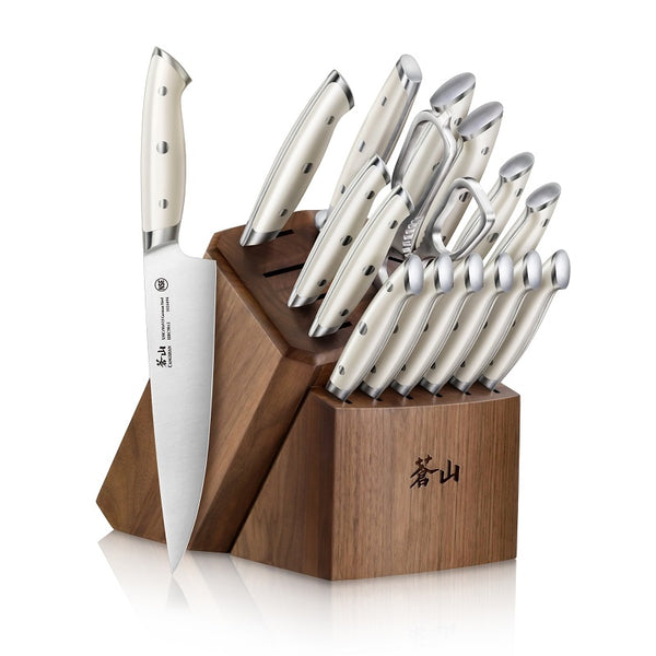 Cangshan S1 Series German Forged 17-Piece Knife Block Set, Walnut