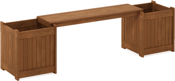Fallah Wooden Planter Bench